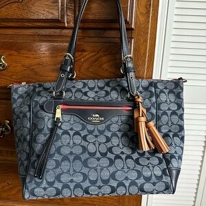 Coach Kleo Denim Carryall
